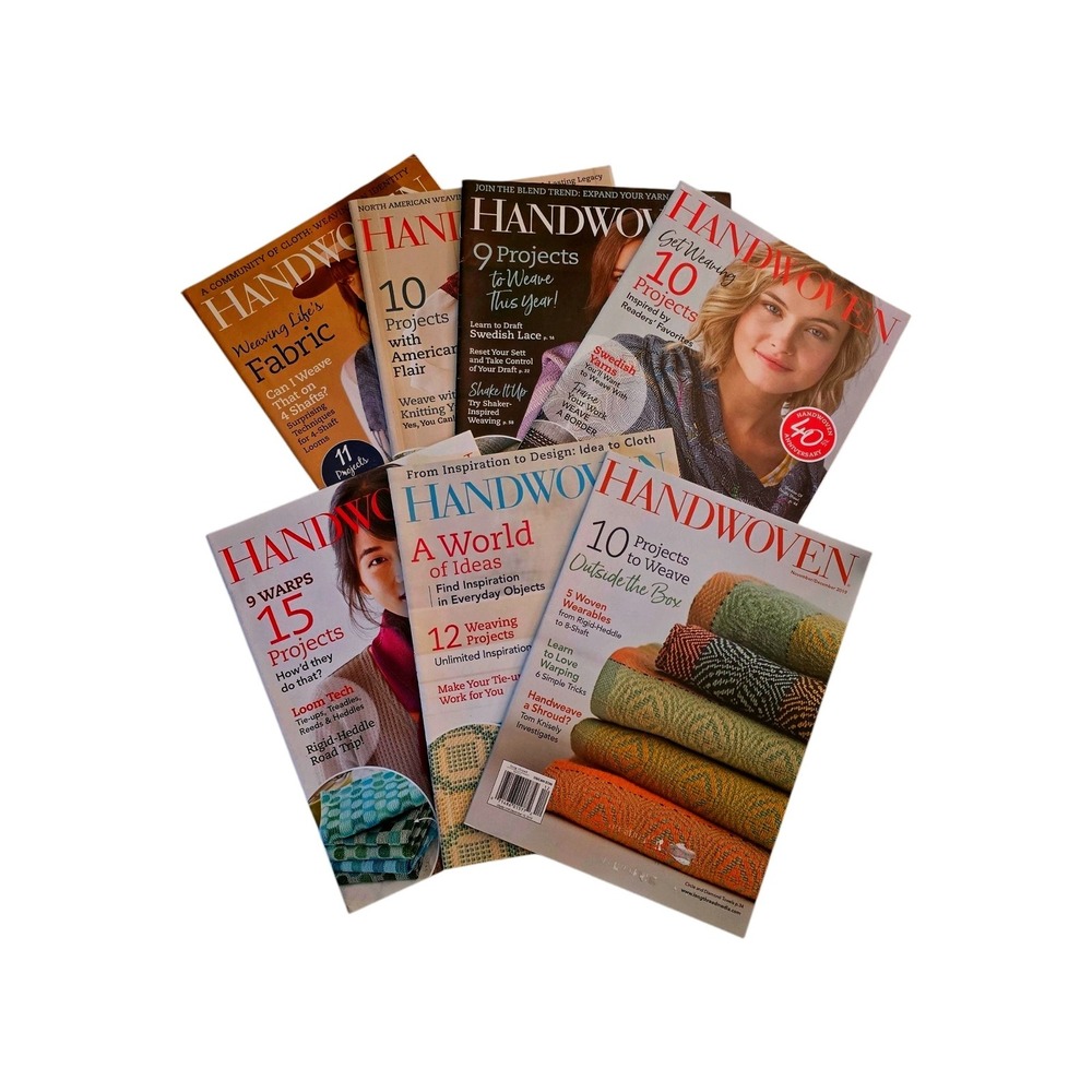 Handwoven Magazine Lot of 7 Issues 2018-2019 Weaving Patterns